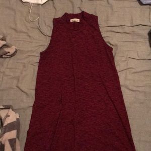 Red/Maroon Sleeveless Dress